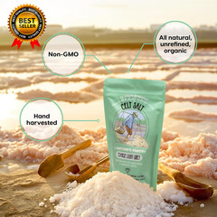 Celtic Salt Light Grey Coarse Celt Salt by Natures Pantry 82+ Minerals Non-Gmo