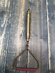 Chatillon NY USA INST-T Brass Spring Scale 50 Pounds 50lbs lbs 25 Kg 25KG
