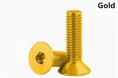 Colorful Aluminum 7075 Hex Socket Countersunk Flat Head Screws M3 M4