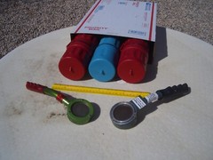 BLUE TRANSPORT CANISTER FOR GEIGER COUNTER PANCAKE PROBE 44-9 ; $22.00 + S/H