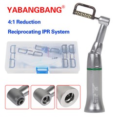Dental 4:1 Reduction Contra Angle IPR Handpiece & 10 Interproximal Strips Kit