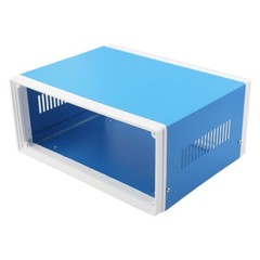 Electronic Enclosures Blue Metal Enclosure Project Case DIY Box Junction Case