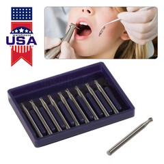 Dental Midwest Friction Grip FG #4 Round Carbide Burs 100/Pk