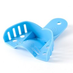 Bag of 12 Dental Impression Trays Plastic Perforated S/M/L Upper/Lower