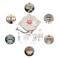 Motorized Chandelier Hoist Lift System with Remote and Wall Control Heavy Duty