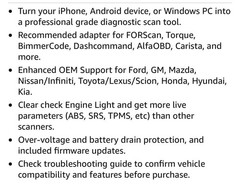 OBDLink MX+ OBD2 Bluetooth Scanner for iPhone, Android, and Windows