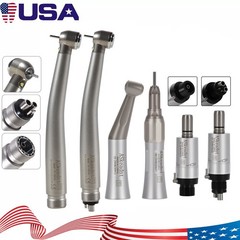 ASkeadnt Dental E-generator LED High Speed/Low Speed Handpiece Kit 2/4Hole