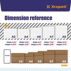 Xxcxpark 200 Qty Printable A7 200 Envelopes (5.25″ x 7.25″), White