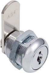 Easy-to-Install Chrome Cam Locks Keyed Alike – Security for Drawers & Vending