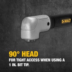 DEWALT DWARA120 Impact Ready 1.5 in Right Angle Drill Attachment (New)