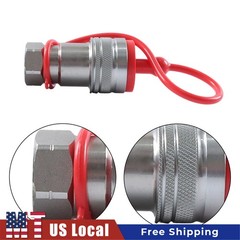 1/2″ Npt Hydraulic Quick Connect Tractor Couplers Ball Pioneer Style 2 Sets