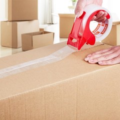 Clear Packing, 3 Inches Core, 6 Rolls 1.88 Inches X 65 Yards Packing Tape with