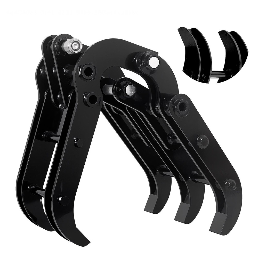 90mm/3.54in Mini Excavator Grabber Attachment Excavator Accessories Grab 1-2 Ton