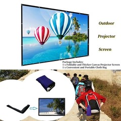 300 Inch Big Size Portable Outdoor Projector Screen, WRLSUN HD 16:9 300