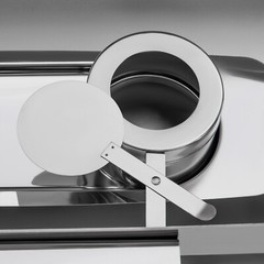 1 OR 3-compartment Roll Top Chafing Dish Buffet Set Pan Chafer Stainless Steel
