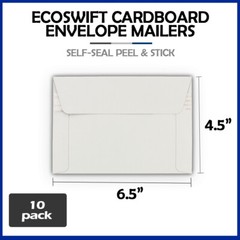 10 – 6.5×4.5 “EcoSwift” Brand Self Seal Rigid Photo Cardboard Envelope Mailers