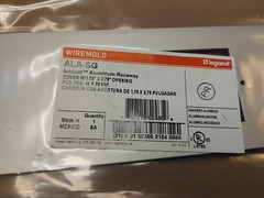 Wiremold Legrand ALA-SG Isoduct Aluminum Racewary Cover w/ 1.75″ x 2.75″ Opening