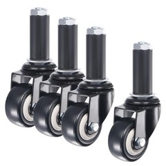 4pcs Swivel Expanding Stem Caster 2″ Diameter 88Lbs Load Capacity
