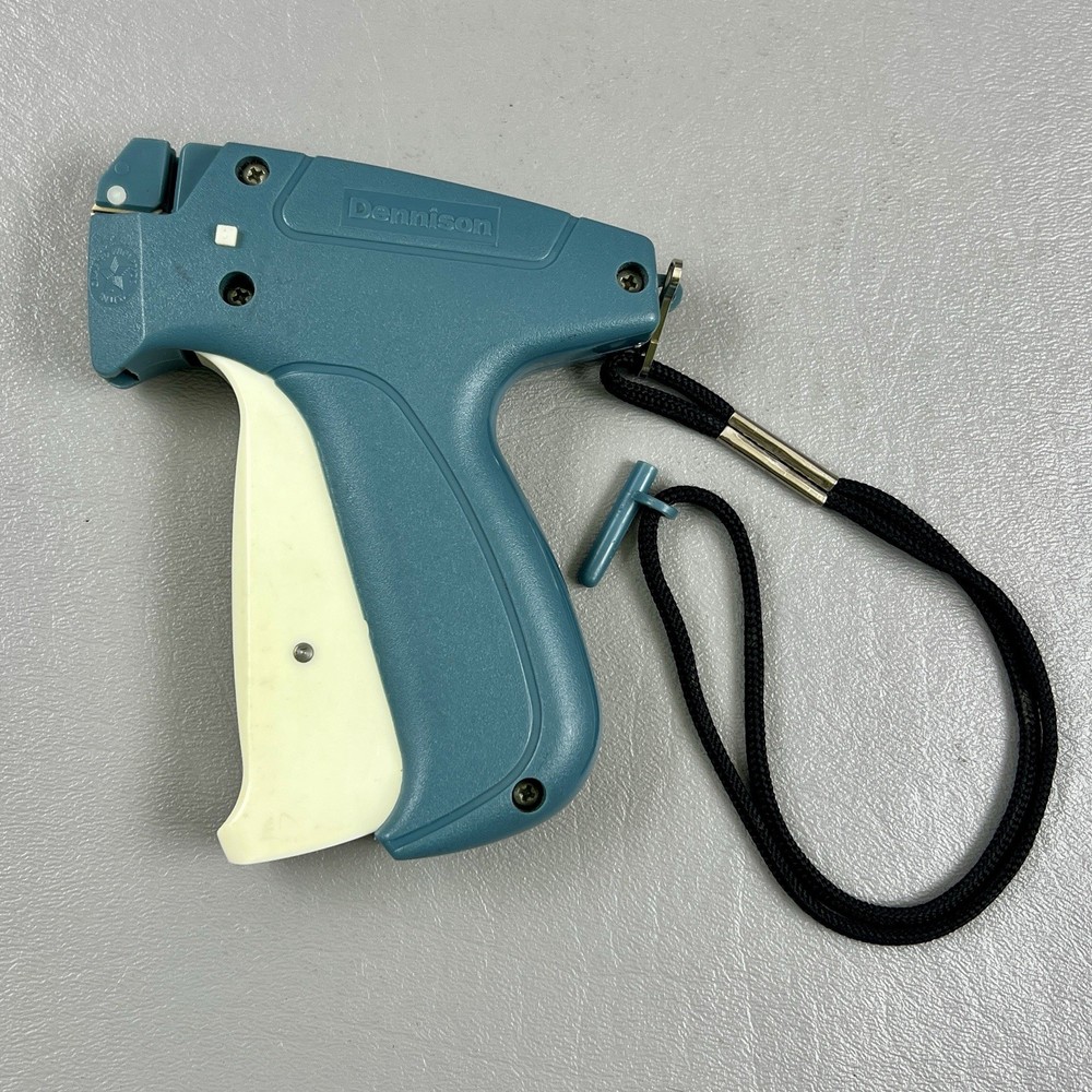 Vintage Dennison Tag Tagging Gun USA Blue 4×4.5″