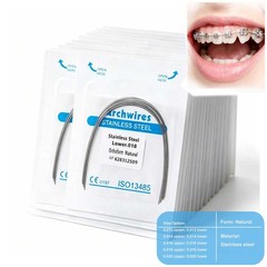 Dental Orthodontic Arch wire Stainless Steel S.S Round Natural Form