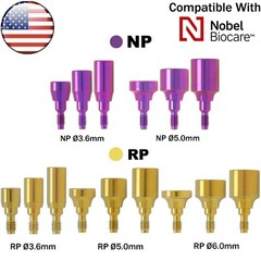 US Fit Nobel Active Healing Abutment NP/RP Impression Coping Closed/Open Tray