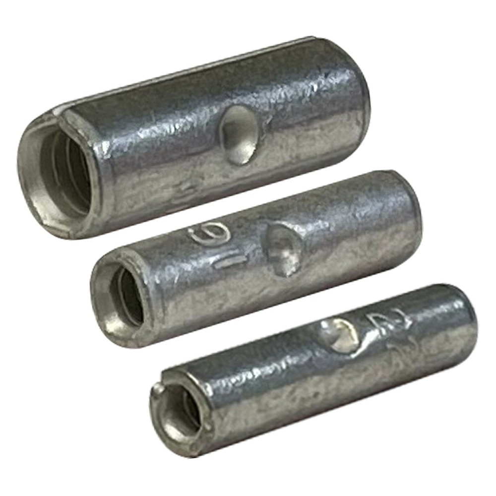150 Pcs Non-Insulated Crimp Butt Connector Uninsulated Wire Splice Terminal Kit