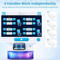 Pro Cool Freeze Beauty Machine 4 Pads for Body Silhouette Enhancement Salon Use