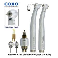 COXO Dental LED Fiber Optic High Speed Turbine Handpiece Fit KaVo NSK Sirona W-H