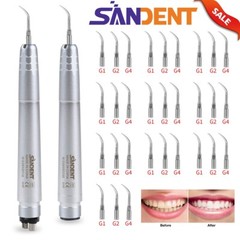 Dental Air Scaler Handpiece Fit NSK 4 holes 3Tips G1,G2,G4 Super Sonic