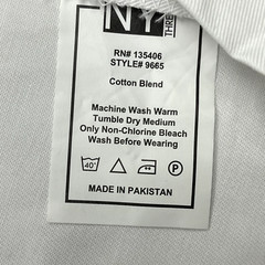 NY Three White Long Sleeve Chef Coat Unisex Adult Size X-Large NEW