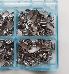 50Set Dental Orthodontics Bondable Buccal Tubes 1st Molar Roth 022 Mesh Base