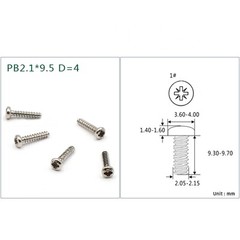 Self Tapping Screws Pan Head PB1/1.2/1.4/1.5/1.6/1.7/1.8/2mm Carbon Steel Bolts
