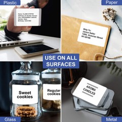6000 Labels 4″x3 1/3″ Mailing Shipping Labels Adhesive Blank 6 per Sheet 6 UP