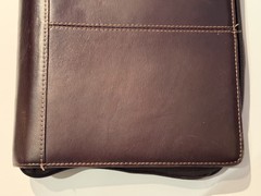 Franklin Covey Leather Zip Planner Binder 7-Ring Organizer 8×10 Brown Burgundy