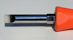 New Snap-on Large Marine Aircraft Flat Slot Plug Screwdriver Orange Hard Handle