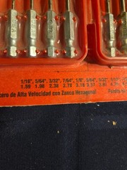 1/4″ Hex Shank HSS Drill Bit Set VA Vermont American Jet point USA Made