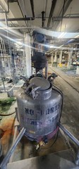 100 Gallon Precision Stainless Steel Mixing Tank with Motor Mixing Blade 110V