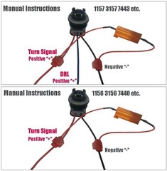 Prevent LED Hyper Flash with 50W Load Resistors – Compact & Easy Installation