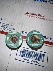 LOT OF 9 BUSS FUSTAT DUAL-ELEMENT FUSES 2-1/4A 3-2/10A 6A 7A 10A 15A *NEW NB*