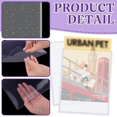 VOKOY 4 Pack Hard Plastic Magazine Protectors, 9 x 11.5 x 0.25 inches, Clear