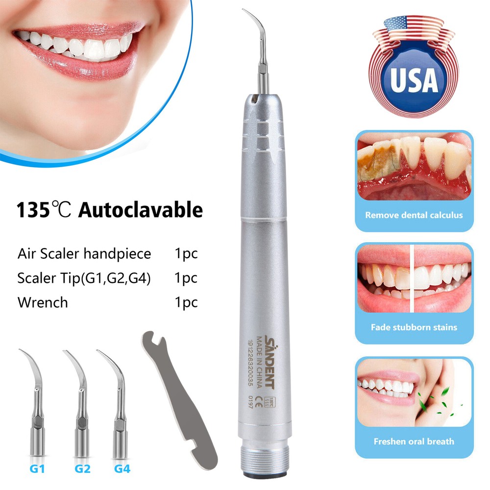 NSK Style Dental Super Sonic Air Scaler Handpiece Cavitron Type G1 +G2+ G4 Tips