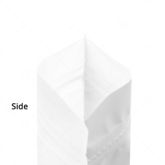 Multi-Size Matte Clear White Mylar Stand up Zip Lock Bag Pouch w/ Tear Notch W02