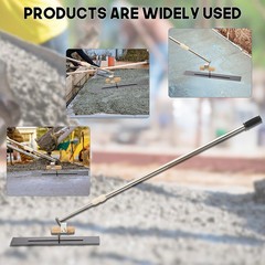 Long Handle Concrete Trowel with Shoes Telescopic Cement Surface Smoothing Tool