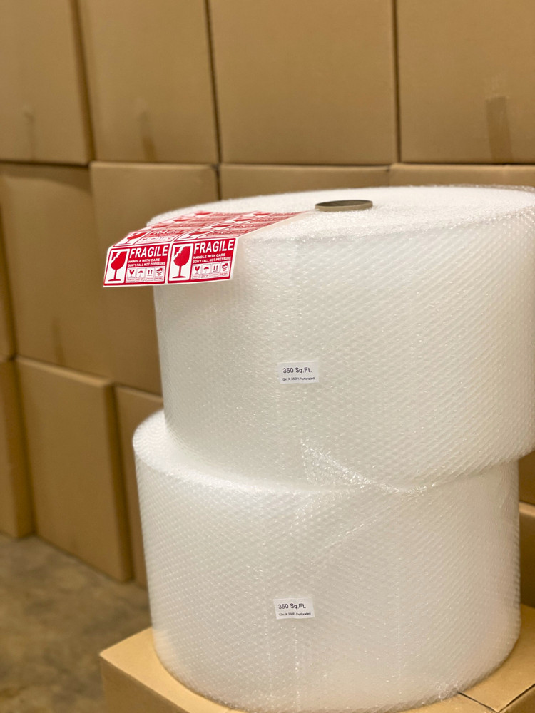 Small Bubble Cushioning Wrap Padding Roll 700’x 12″ Wide Perf 12″ 700FT