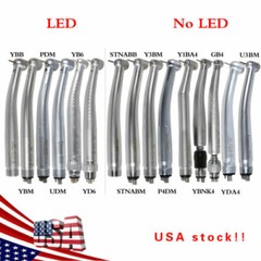 Dental High Speed Handpiece 2/4/6Holes E-generator LED /Fiber Optic /NoLED MD