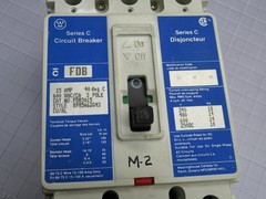 WESTINGHOUSE FDB3015 MOLDED CASE CIRCUIT BREAKER T219382