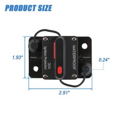 30A-300A Amp Circuit Breaker Audio Fuse 12V-48V DC Car Boat Manual Reset Switch