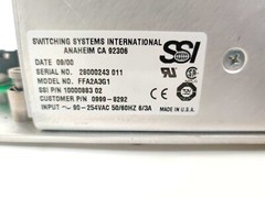 SSI Switching Systems FFA2A3G1 Power Supply 12V/4A, 5V/20A, 3.3V/20A, 90-254VAC