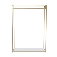 Wedding Dress Retail Studio Display Stand,Gold Floor-Standing Clothing Rack