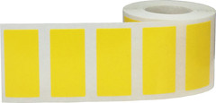 Rectangle Color Stickers | 0.75 x 1.5″ Inch | 500 Pack | Pick One Color